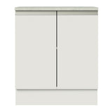 Mueble Inferior de Cocina Glamy Blanco 70x84cm con Mesón de Madera y sin Estufa - MUEBLES INFERIORES DE COCINA | Bylmo