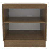 Mueble Inferior de Cocina Glamy Marron 80x84cm con Mesón de Madera y sin Estufa con 2 Entrepaños - MUEBLES INFERIORES DE COCINA | Bylmo