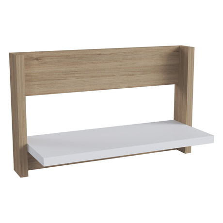 Repisa Arena y Blanco 38x23cm Flotante Rectangular - REPISAS | Bylmo