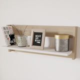 Repisa Arena y Blanco 60x23cm Flotante Rectangular - REPISAS | Bylmo