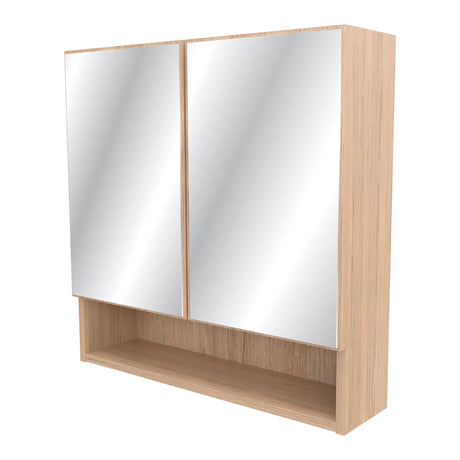 Gabinete de Baño Cuadrado Arena 60x60cm con Espejo y Tres Entrepaños - GABINETES DE BANHO | Bylmo