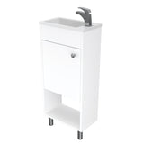 Gabinete de Baño Rectangular Blanco 40x87cm sin Espejo y Un Entrepaño - GABINETES DE BANHO | Bylmo