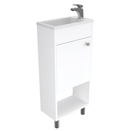 Gabinete de Baño Rectangular Blanco 40x87cm sin Espejo y Un Entrepaño - GABINETES DE BANHO | Bylmo
