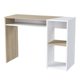 Escritorio Arena y Blanco 100x75cm con Organizador de Libros - ESCRITORIOS | Bylmo