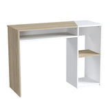Escritorio Arena y Blanco 100x75cm con Organizador de Libros - ESCRITORIOS | Bylmo