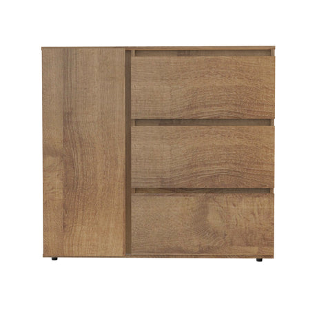 Cómoda Amaretto 100x91cm con Tres Cajones y con Patas - CAJONERAS Y COMODAS | Bylmo