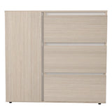 Cómoda Arena y Blanco 100x91cm con Tres Cajones y con Patas - CAJONERAS Y COMODAS | Bylmo