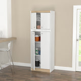 Alacena Blanco y Tribeca 60x170cm sin Cajones - ALACENAS Y MUEBLES MICROONDAS | Bylmo