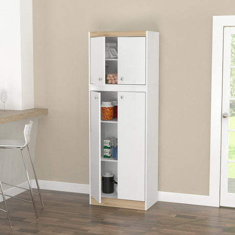 Alacena Blanco y Tribeca 60x170cm sin Cajones - ALACENAS Y MUEBLES MICROONDAS | Bylmo