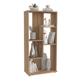 Biblioteca con Forma Irregular Amaretto 60x120cm con Cinco Entrepaños - BIBLIOTECAS Y ESTANTERIAS | Bylmo