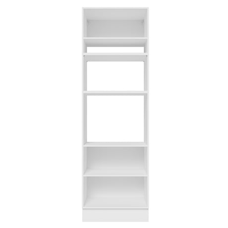 Módulo Para Microondas Glamy Blanco y Marron 70x225cm con Tres Puertas - ALACENAS Y MUEBLES MICROONDAS | Bylmo