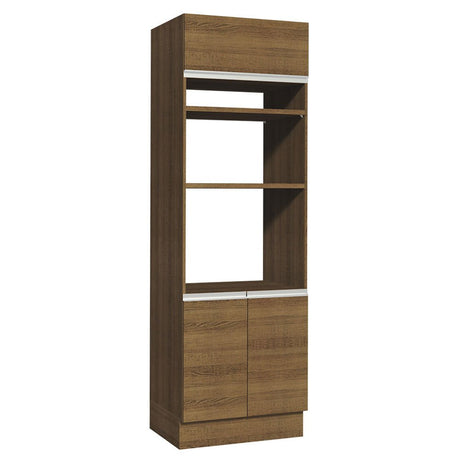 Mueble Microondas Glamy Marron 70x225cm sin Cajones y con Patas - ALACENAS Y MUEBLES MICROONDAS | Bylmo