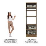 Mueble Microondas Glamy Marron y Blanco 70x225cm sin Cajones y con Patas - ALACENAS Y MUEBLES MICROONDAS | Bylmo