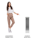 Mueble Auxiliar de Cocina Glamy Blanco 20x84cm con Patas y Mesón de Madera - BARRAS Y MUEBLES AUXILIARES | Bylmo