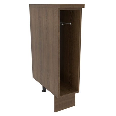 Mueble Auxiliar de Cocina Glamy Marron 20x84cm con Patas y Mesón de Madera - BARRAS Y MUEBLES AUXILIARES | Bylmo
