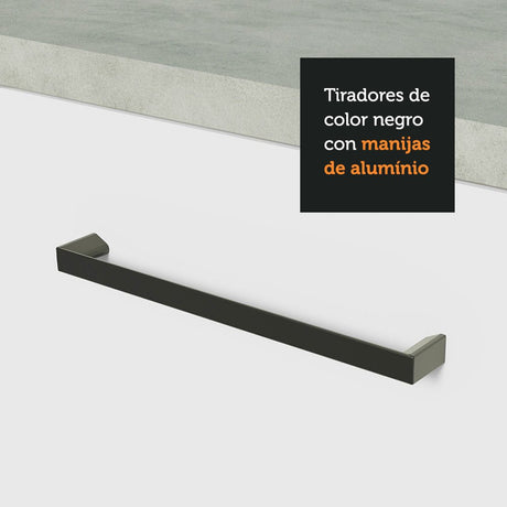 Set X 2 Muebles Inferiores de Cocina Agata Blanco 200x84cm sin Mesón sin Estufa y con Tres Cajones - MUEBLES INFERIORES DE COCINA | Bylmo