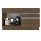 Mueble Inferior de Cocina Glamy Marron 120x81cm sin Mesón sin Estufa y con Dos Cajones - MUEBLES INFERIORES DE COCINA | Bylmo