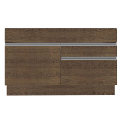 Mueble Inferior de Cocina Glamy Marron 120x81cm sin Mesón sin Estufa y con Dos Cajones - MUEBLES INFERIORES DE COCINA | Bylmo