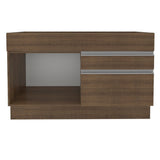 Mueble Inferior de Cocina Glamy Marron 120x81cm sin Mesón sin Estufa y con Dos Cajones - MUEBLES INFERIORES DE COCINA | Bylmo