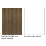 Mueble Inferior de Cocina Agata Marron y Blanco 150x81cm sin Mesón sin Estufa y con Dos Cajones - MUEBLES INFERIORES DE COCINA | Bylmo