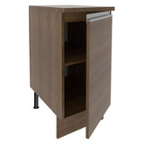 Mueble Inferior de Cocina Glamy Marron 35x84cm con Mesón de Madera sin Estufa y sin Cajones - MUEBLES INFERIORES DE COCINA | Bylmo