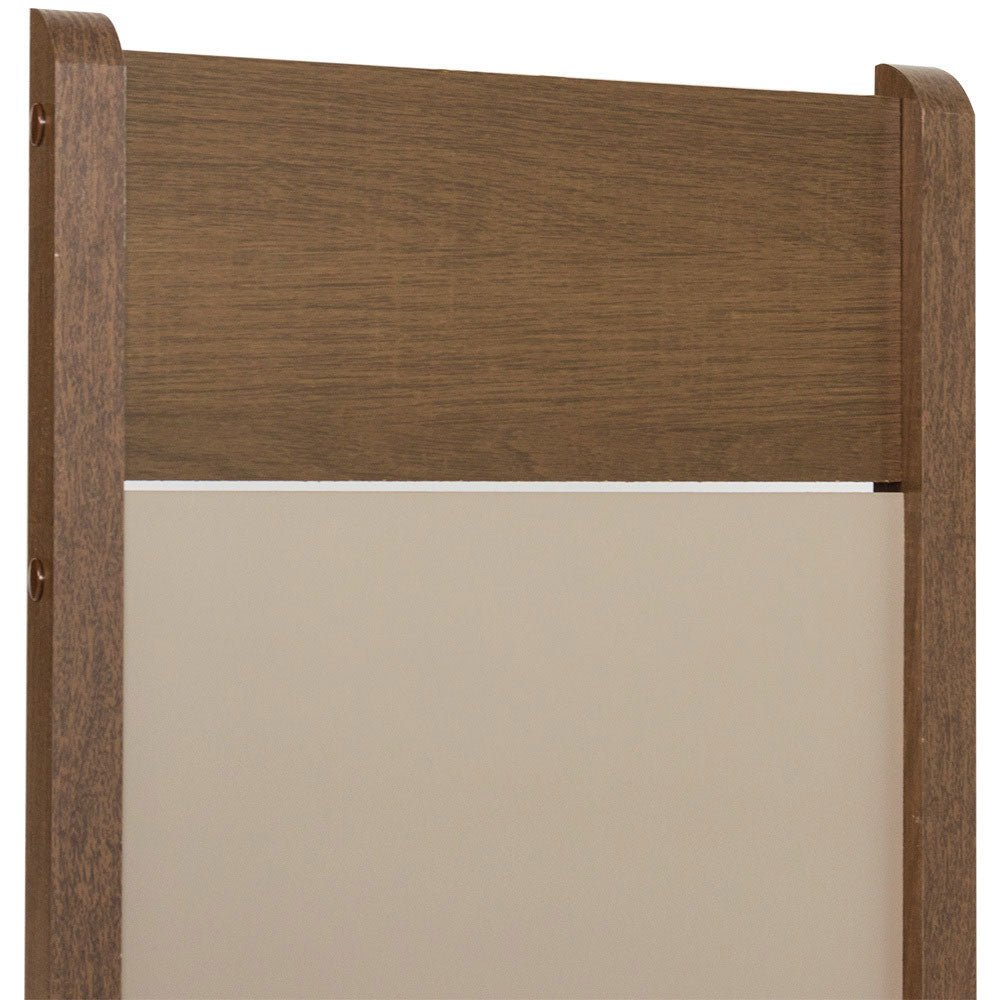 Kit x 4 Sillas Comedor Marron y Crema 40x98cm con Espaldar y de Asiento Cuadrado - SILLAS Y BUTACOS | Bylmo