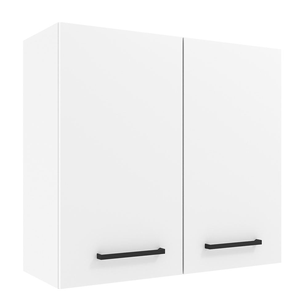 Mueble Superior de Cocina Agata Blanco 70x66cm con Dos Entrepaños y Dos Puertas - MUEBLES SUPERIORES DE COCINA | Bylmo