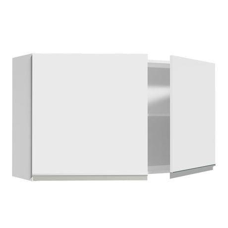 Gabinete de Cocina Glamy Blanco 120x66cm Flotante con Dos Puertas - ALACENAS Y MUEBLES MICROONDAS | Bylmo
