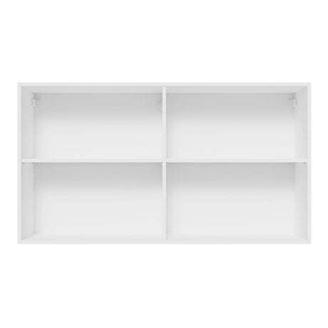 Gabinete de Cocina Glamy Blanco y Marron 120x66cm Flotante con Dos Puertas - ALACENAS Y MUEBLES MICROONDAS | Bylmo