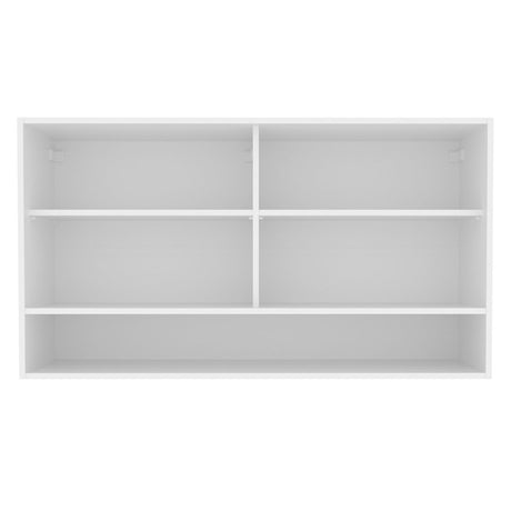 Gabinete de Cocina Glamy Blanco 120x66cm Flotante con Dos Puertas Corredizas de Cristal - ALACENAS Y MUEBLES MICROONDAS | Bylmo