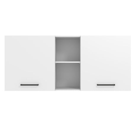 Gabinete de Cocina Agata Blanco 150x66cm Flotante con Dos Puertas - ALACENAS Y MUEBLES MICROONDAS | Bylmo