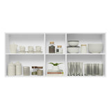 Gabinete de Cocina Glamy Blanco 150x66cm Flotante con Dos Puertas - ALACENAS Y MUEBLES MICROONDAS | Bylmo