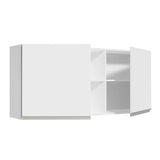 Gabinete de Cocina Glamy Blanco 150x66cm Flotante con Dos Puertas - ALACENAS Y MUEBLES MICROONDAS | Bylmo