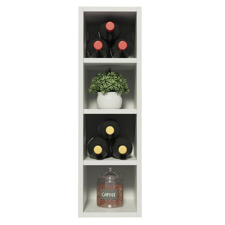 Gabinete de Cocina Glamy Blanco 20x66cm Flotante sin Puertas - ALACENAS Y MUEBLES MICROONDAS | Bylmo