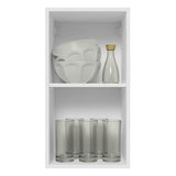 Gabinete de Cocina Glamy Blanco 35x66cm Flotante con Una Puerta - ALACENAS Y MUEBLES MICROONDAS | Bylmo