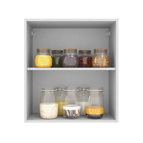 Gabinete de Cocina Agata Blanco 60x66cm Flotante con Una Puerta - ALACENAS Y MUEBLES MICROONDAS | Bylmo