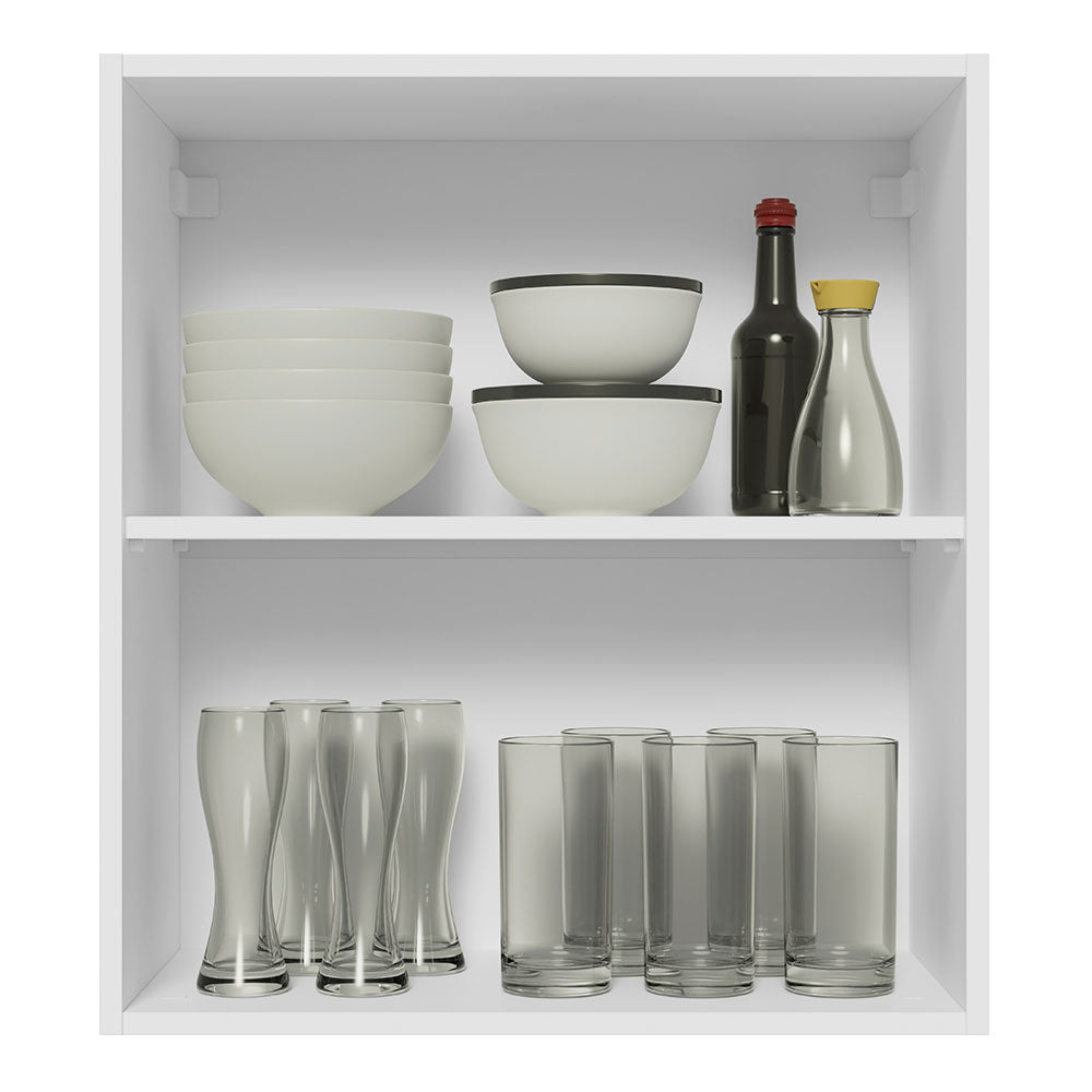 Gabinete de Cocina Glamy Blanco 60x66cm Flotante con Una Puerta - ALACENAS Y MUEBLES MICROONDAS | Bylmo