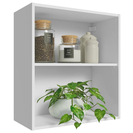 Gabinete de Cocina Glamy Blanco 60x66cm Flotante sin Puertas - ALACENAS Y MUEBLES MICROONDAS | Bylmo