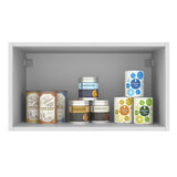 Gabinete de Cocina Agata Blanco 60x33cm Flotante con Una Puerta - ALACENAS Y MUEBLES MICROONDAS | Bylmo