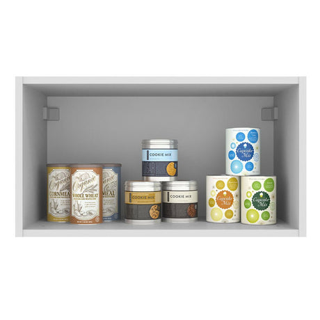 Gabinete de Cocina Agata Blanco 60x33cm Flotante con Una Puerta - ALACENAS Y MUEBLES MICROONDAS | Bylmo