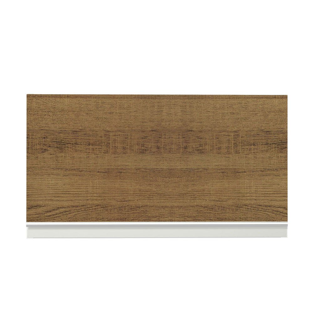 Gabinete de Cocina Glamy Blanco y Marron 60x33cm Flotante con Una Puerta - ALACENAS Y MUEBLES MICROONDAS | Bylmo