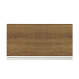 Gabinete de Cocina Glamy Blanco y Marron 60x33cm Flotante con Una Puerta - ALACENAS Y MUEBLES MICROONDAS | Bylmo