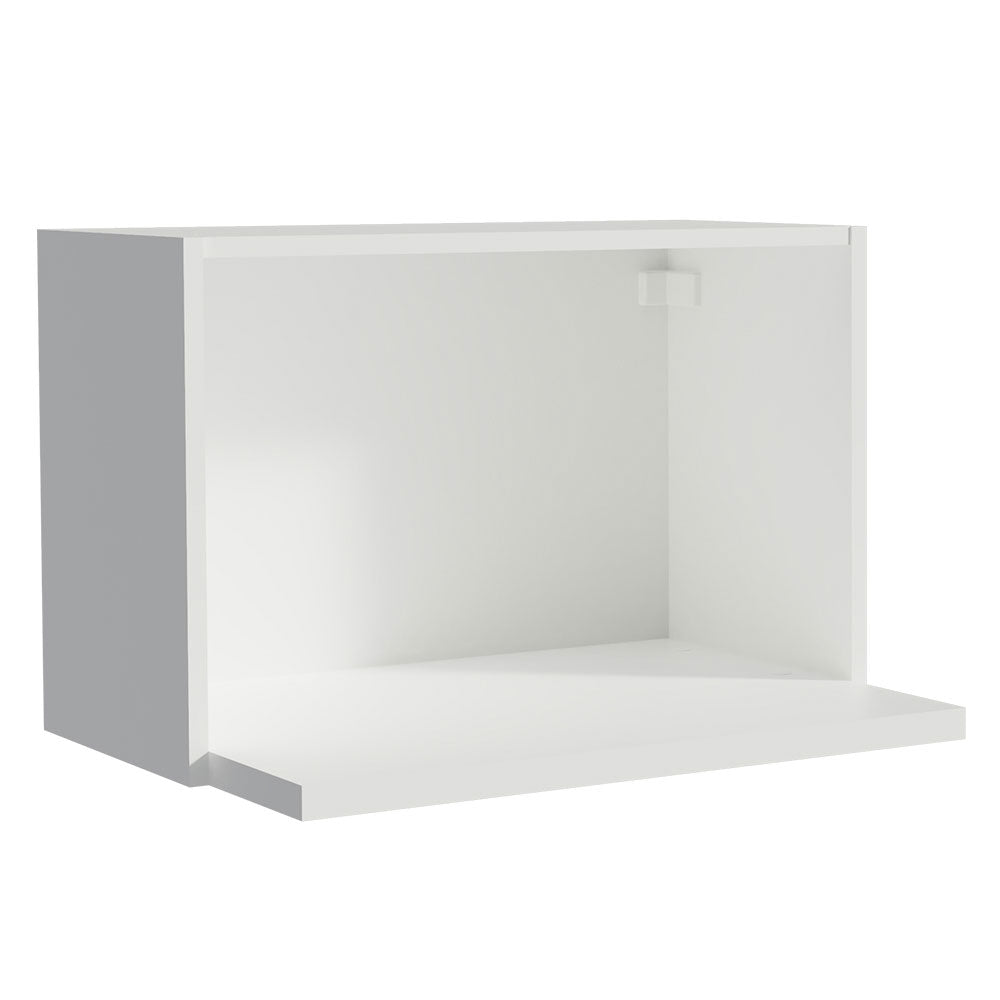 Gabinete de Cocina Glamy Blanco 60x40cm Flotante sin Puertas - ALACENAS Y MUEBLES MICROONDAS | Bylmo