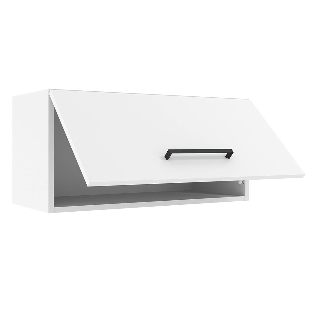 Gabinete de Cocina Agata Blanco 70x33cm Flotante con Una Puerta - ALACENAS Y MUEBLES MICROONDAS | Bylmo