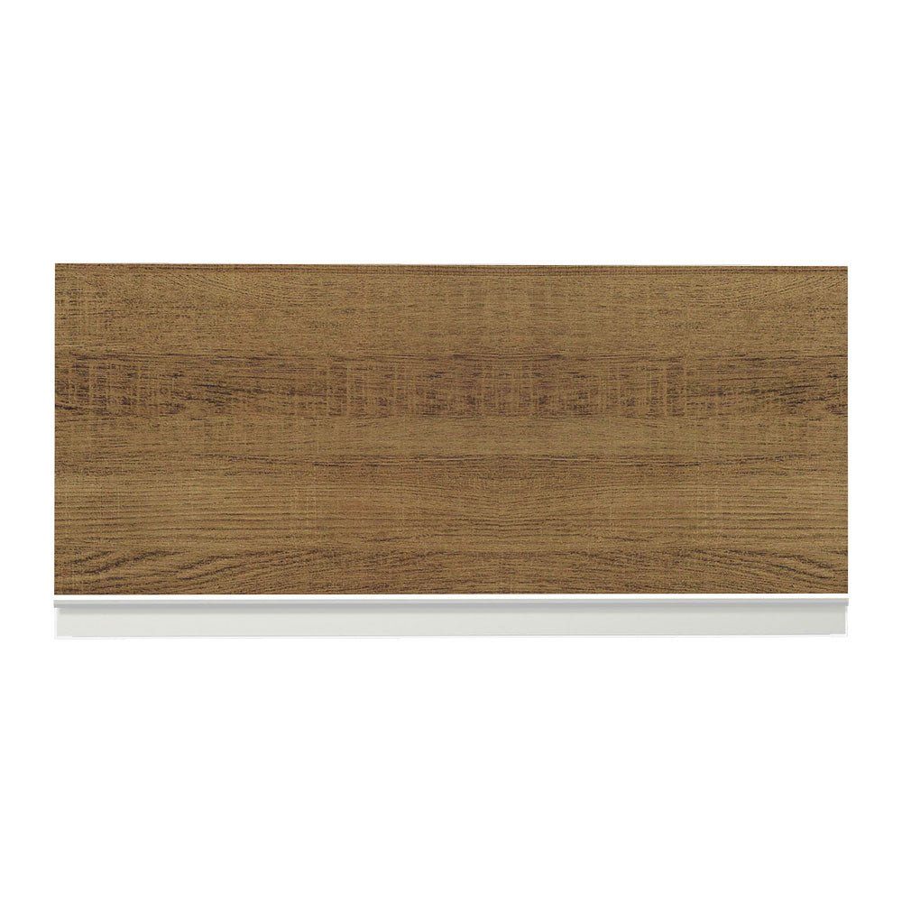 Gabinete de Cocina Glamy Blanco y Marron 70x33cm Flotante con Una Puerta - ALACENAS Y MUEBLES MICROONDAS | Bylmo