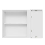Gabinete de Cocina Glamy Blanco 94x66cm Flotante con Una Puerta - ALACENAS Y MUEBLES MICROONDAS | Bylmo