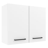 Gabinete de Cocina Agata Blanco 80x66cm Flotante con Dos Puertas - ALACENAS Y MUEBLES MICROONDAS | Bylmo