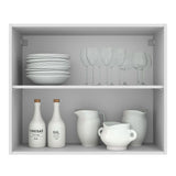 Gabinete de Cocina Agata Blanco 80x66cm Flotante con Dos Puertas - ALACENAS Y MUEBLES MICROONDAS | Bylmo