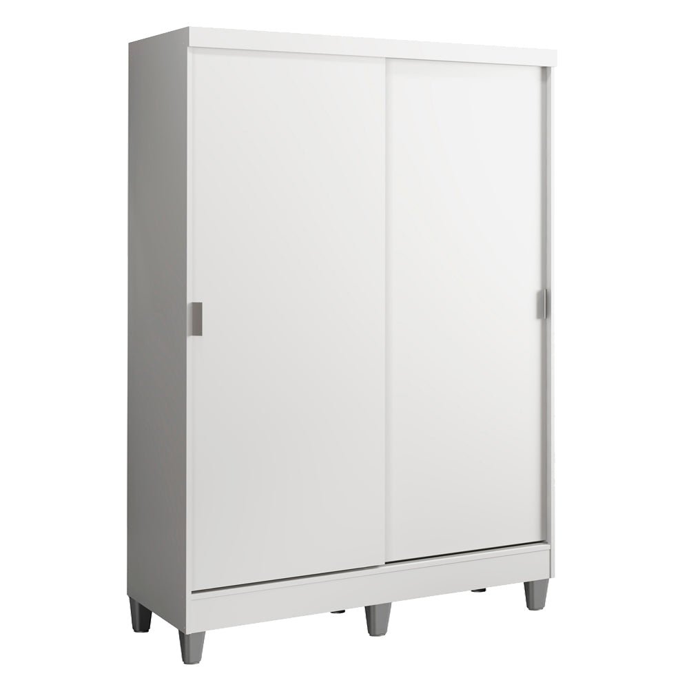 Closet Luke Blanco 120x192cm con Dos Cajones y con Tres Entrepaños - CLOSETS | Bylmo