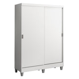 Closet Luke Blanco 120x192cm con Dos Cajones y con Tres Entrepaños - CLOSETS | Bylmo